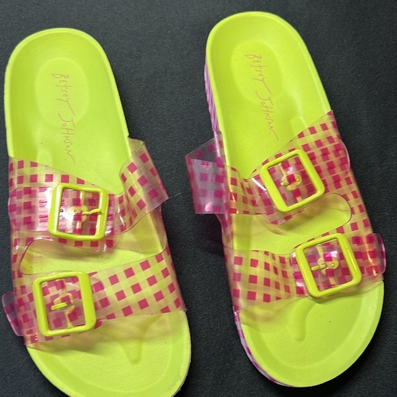 Betsy Johnson checkers sandals size 8 EUC - Picture 3 of 8
